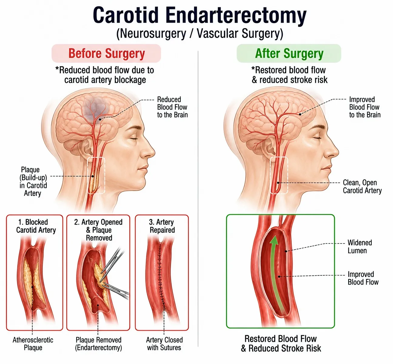 Carotid Endarterectomy — anatomy diagram